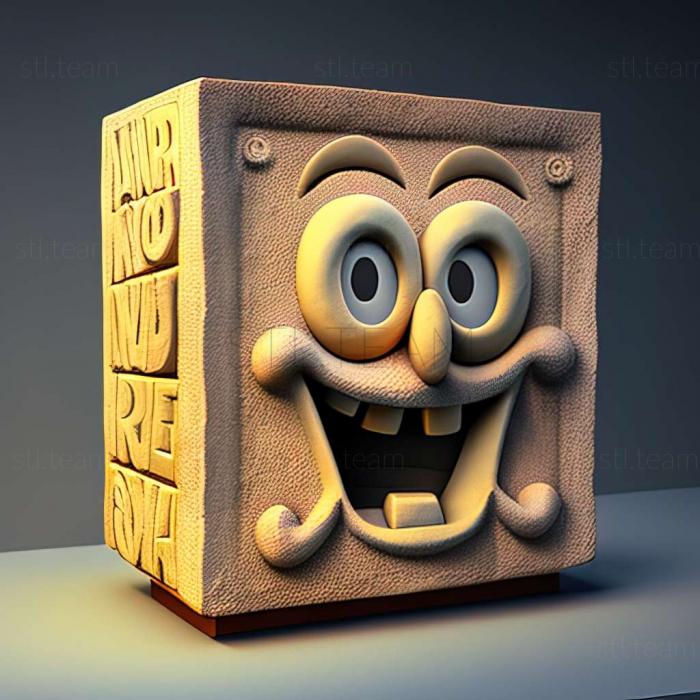 3D model SpongeBobs Truth or Square game (STL)